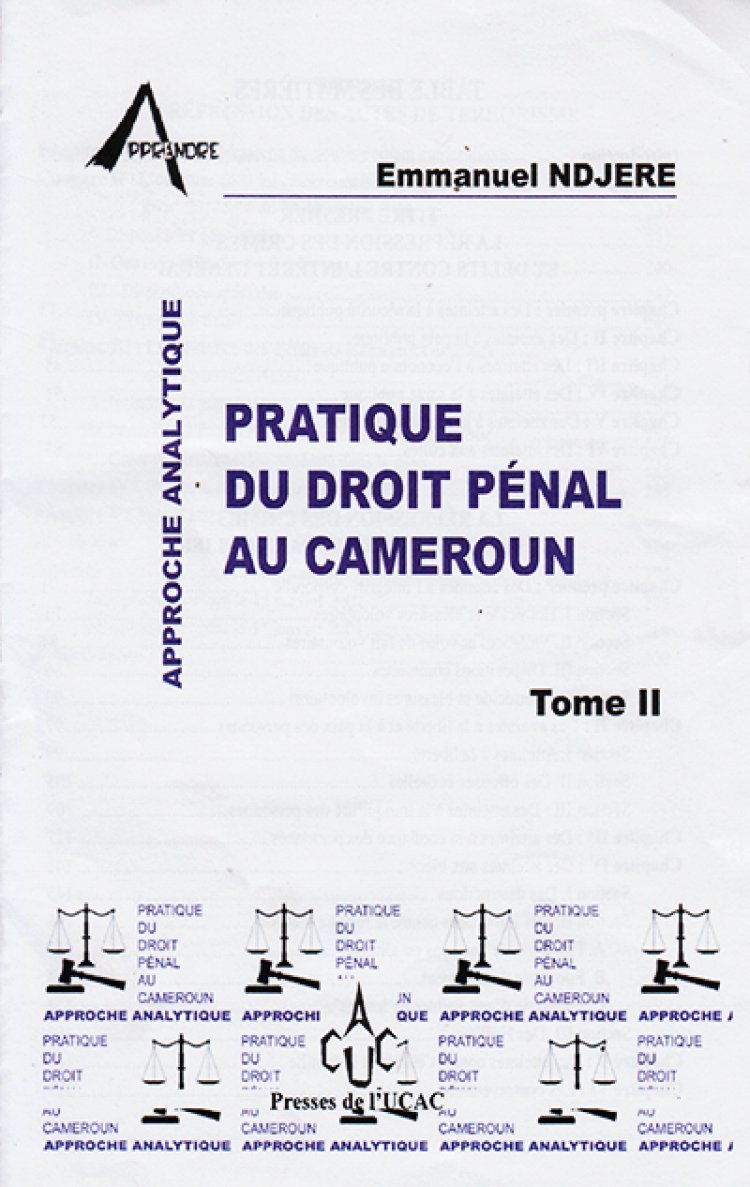 Ecrits : Plaidoyer pour une actualisation de la loi pénale.